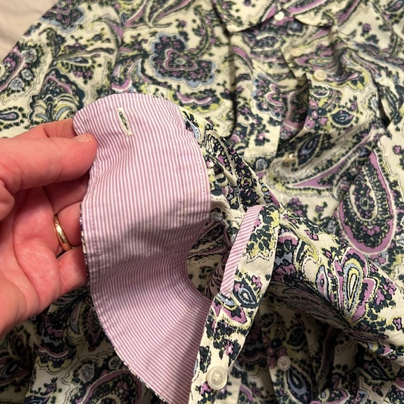 Talbots paisley button-down shirt - Picture 4 of 8